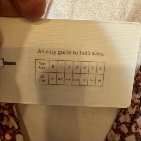 Ted Baker Floral V-Neck Maxi Dress - Brown/White, Size 3 (US 8-10) Excellent - Picture 8 of 10